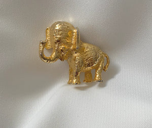 Gold Elephant Brooch RENTAL