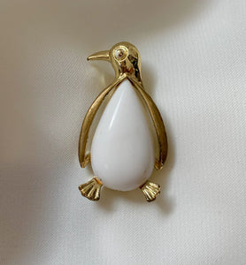 Gerry Penguin in Gold Brooch RENTAL