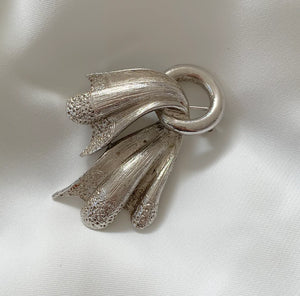 Silver Flowing 2" Brooch RENTAL