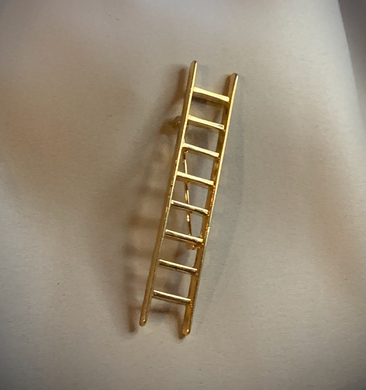 Simple Gold Ladder Brooch