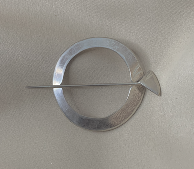 Circular Sterling Silver by Dix Pin for Scarf or Lapel