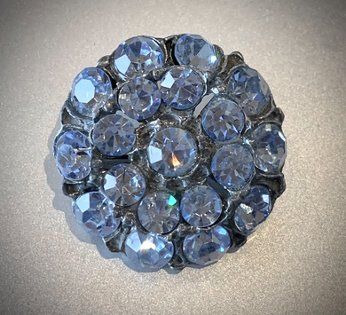 Prettiest 1950s Blue Rhinestone Brooch