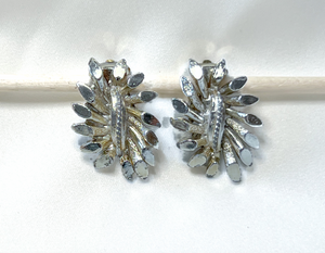 Clip on Feathery 1960's clip on earrings RENTAL