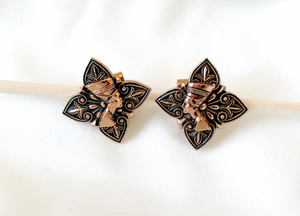 Egyptian, super lightweight clip on copper earrings RENTAL