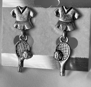 Tennis Racket and Costume Earrings RENTAL