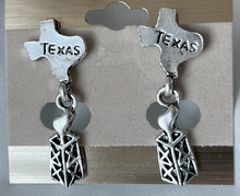 Load image into Gallery viewer, State of Texas, Oil Rig Earrings RENTAL
