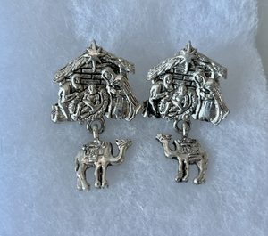 Nativity Scene, Christian Earrings multi RENTAL