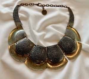 Bronze big rounded chunky African necklace/choker RENTAL