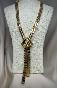 3/4" wide chain, w/drops. Sautoir style necklace RENTAL