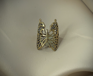 Tall Double Wing Butterfly Golden Ring RENTAL