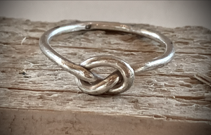 Vintage Silver friendship knot ring RENTAL