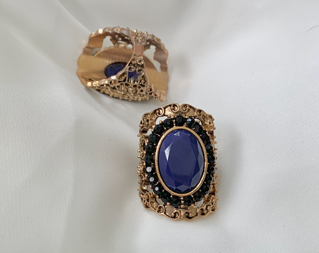 Dark Purple/Blue Large Dinner Ring RENTAL